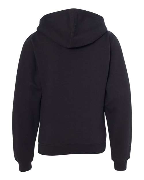 Youth Midweight Hooded Sweatshirt - Black Back