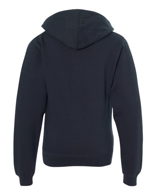 Youth Midweight Hooded Sweatshirt - Classic Navy Back