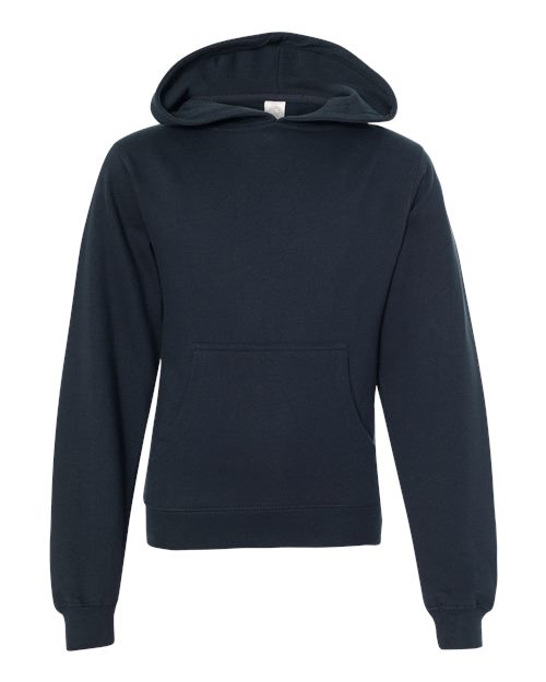 Youth Midweight Hooded Sweatshirt - Classic Navy Front