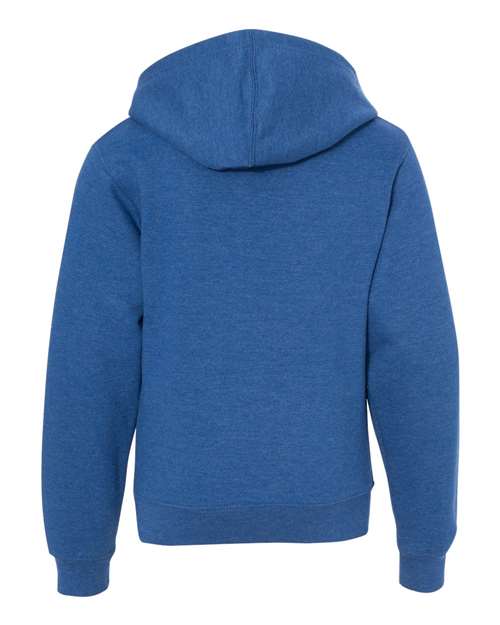 Youth Midweight Hooded Sweatshirt - Royal Heather Back