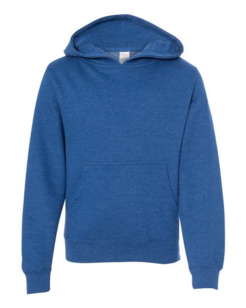 Youth Midweight Hooded Sweatshirt - Royal Heather Front