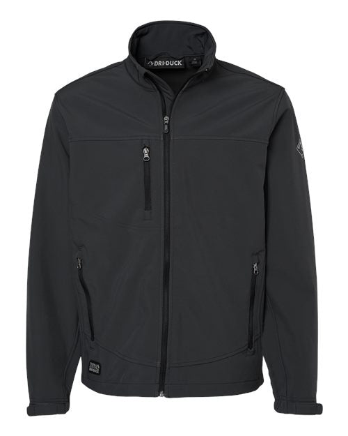 DRI DUCK Men's Tall Motion Soft Shell Jacket - Charcoal Front