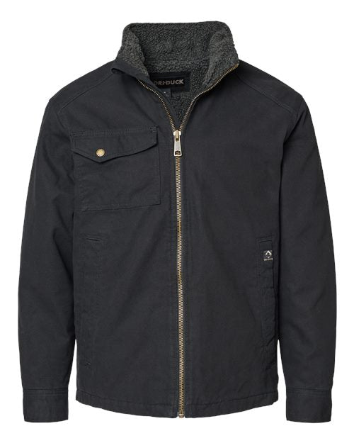 Men's Endeavor Canyon Cloth™ Canvas Jacket with Sherpa Lining - Black Front