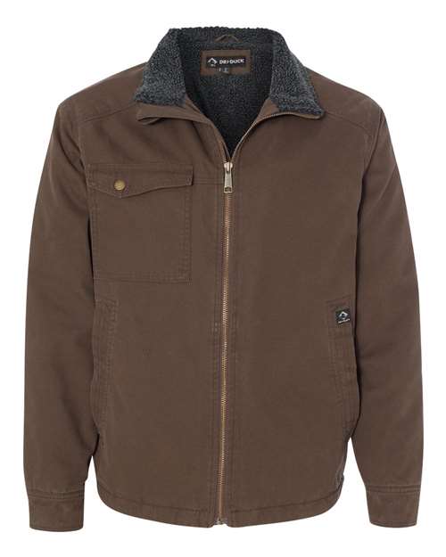 Men's Endeavor Canyon Cloth™ Canvas Jacket with Sherpa Lining - Tobacco Front