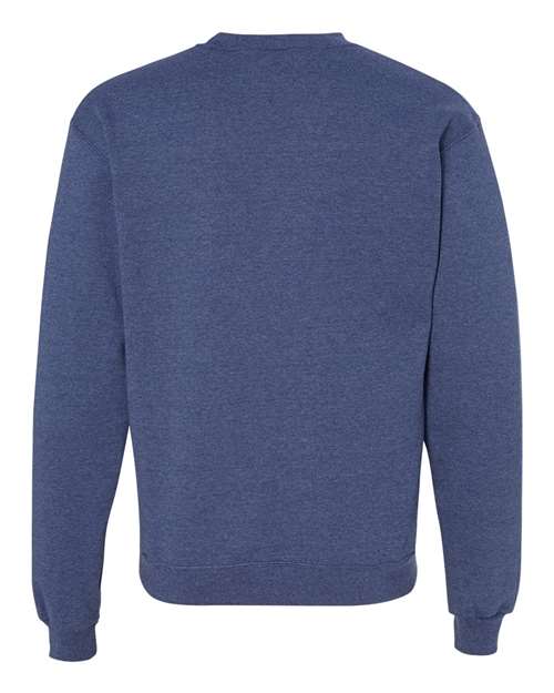 Unisex Powerblend® Crewneck Sweatshirt - Royal Blue Heather Back