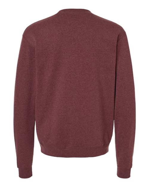 Unisex Powerblend® Crewneck Sweatshirt - Maroon Heather Back
