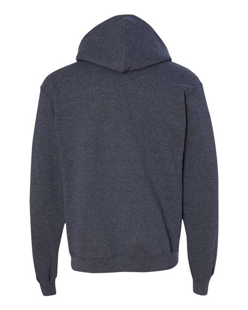 Unisex Powerblend® Hooded Sweatshirt - Navy Heather Back