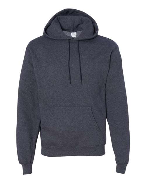 Unisex Powerblend® Hooded Sweatshirt - Navy Heather Front