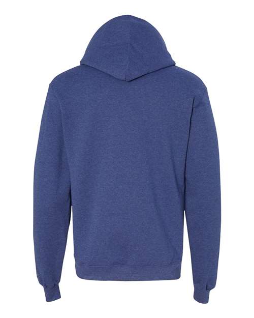 Unisex Powerblend® Hooded Sweatshirt - Royal Blue Heather Back