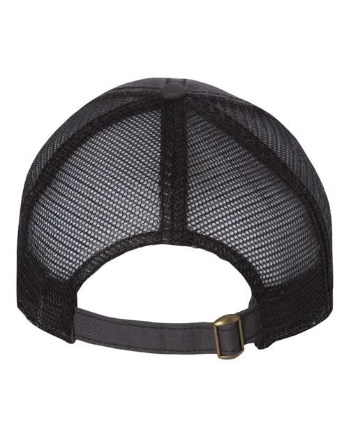 Bounty Dirty-Washed Mesh-Back Cap - Charcoal/ Black Back