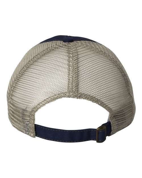 Bounty Dirty-Washed Mesh-Back Cap - Navy/ Khaki Back