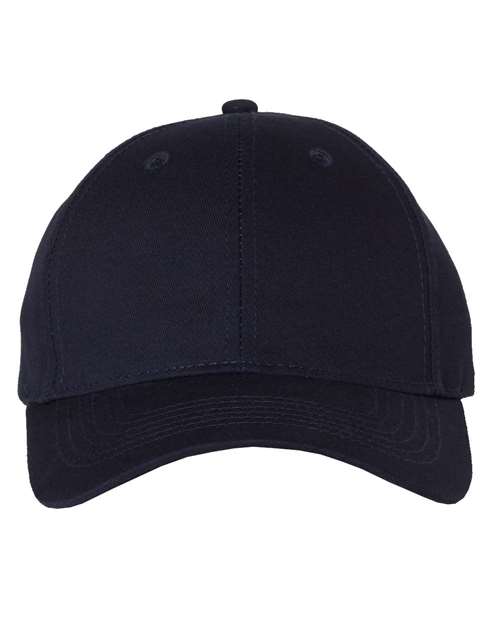 Youth Small Fit Cotton Twill Cap - Navy Front