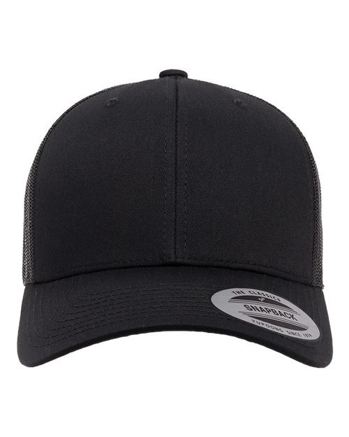 Retro Trucker Cap - Black Front