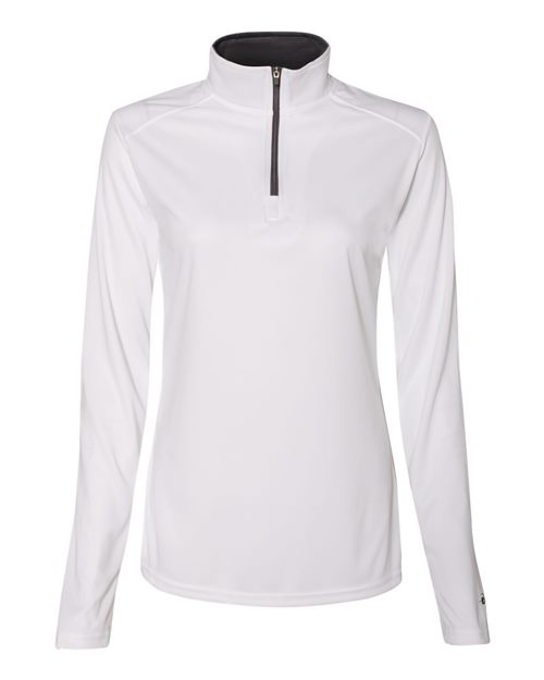 Women’s B-Core Quarter-Zip Pullover - Hot Pink/ Graphite Front