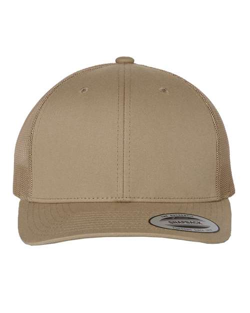 Retro Trucker Cap - Khaki Front