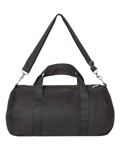 Canvas Duffel Bag - Black Front