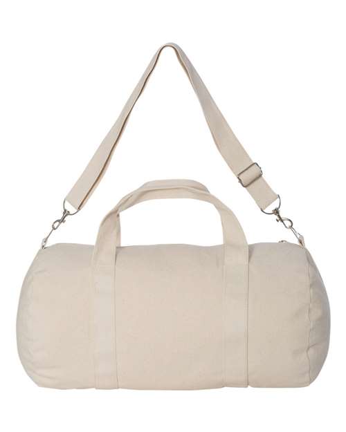 Canvas Duffel Bag - Natural Back