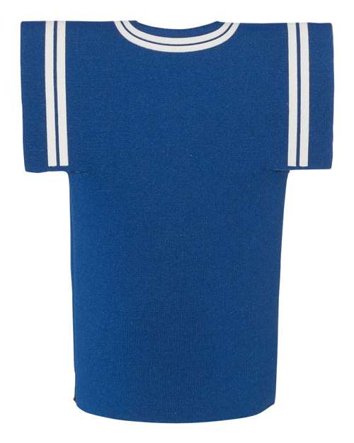 Collapsible Jersey Foam Can & Bottle Holder - Royal Back