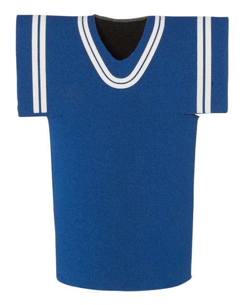 Collapsible Jersey Foam Can & Bottle Holder - Royal Front