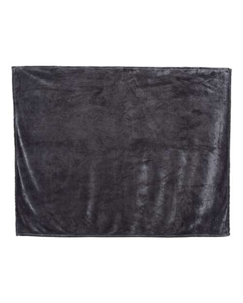 Mink Touch Luxury Blanket - Grey Front