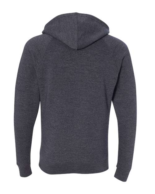 Unisex Special Blend Raglan Full-Zip Hooded Sweatshirt - Midnight Navy Back