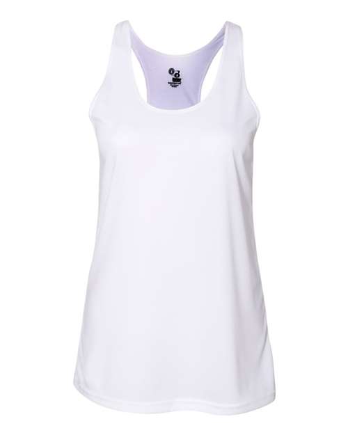 Women’s B-Core Racerback Tank Top - White Front