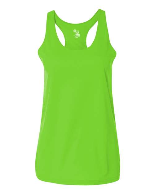 Women’s B-Core Racerback Tank Top - Lime Front