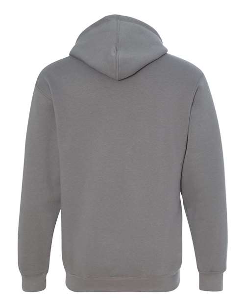 Unisex USA-Made Full-Zip Hooded Sweatshirt - Charcoal Back