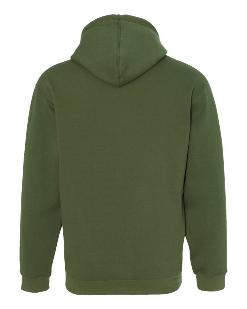 Unisex USA-Made Hooded Sweatshirt - Olive Back