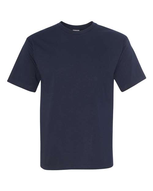 Bayside Unisex USA-Made Midweight T-Shirt - Dark Navy Front