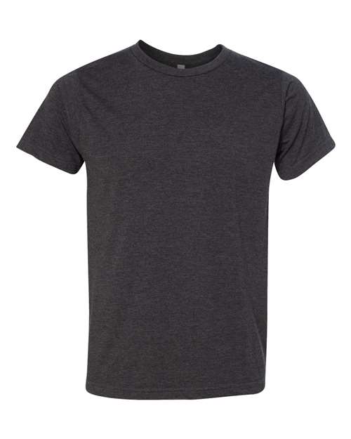 Unisex USA-Made 50/50 Fine Jersey T-Shirt - Heather Charcoal Front