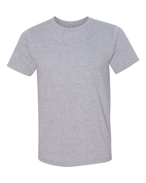 Unisex USA-Made 50/50 Fine Jersey T-Shirt - Heather Grey Front