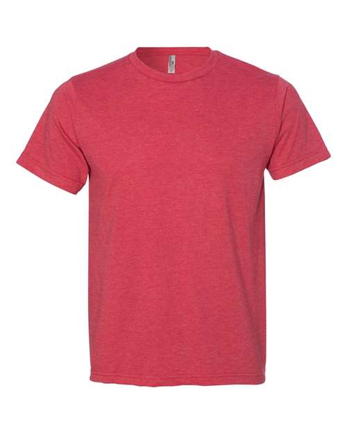 Unisex USA-Made 50/50 Fine Jersey T-Shirt - Heather Red Front