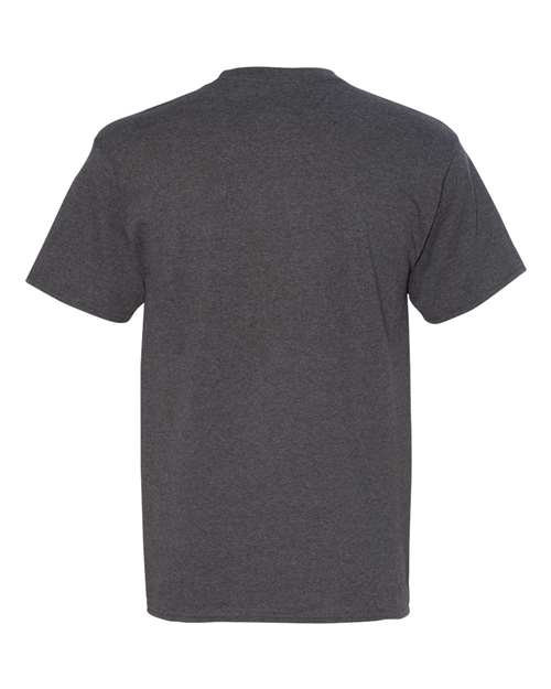 Men's Beefy-T® Pocket T-Shirt - Charcoal Heather Back