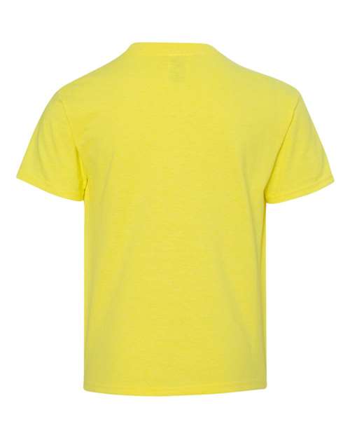 Youth Dri-Power® 50/50 T-Shirt - Neon Yellow Back
