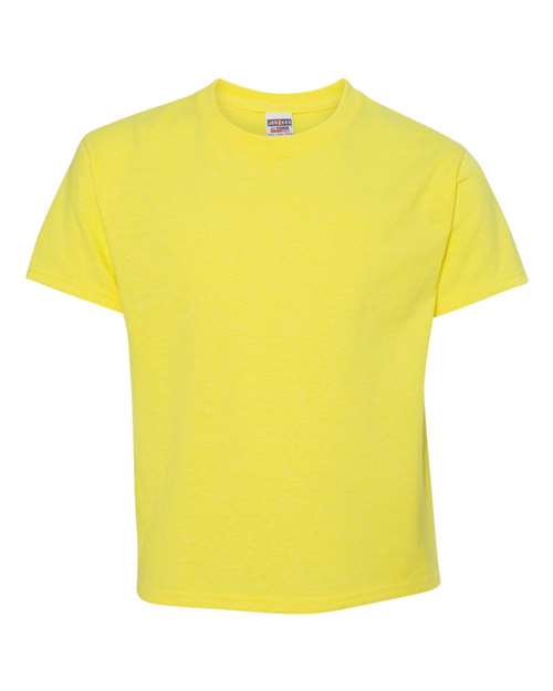 Youth Dri-Power® 50/50 T-Shirt - Neon Yellow Front