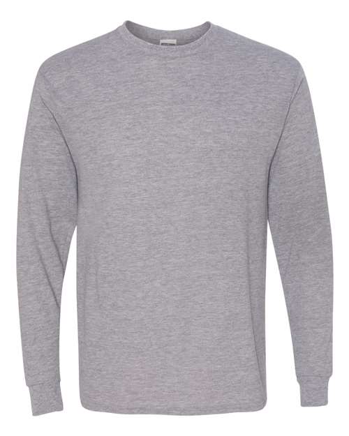 Unisex Dri-Power® Performance Long Sleeve T-Shirt - Athletic Heather Front