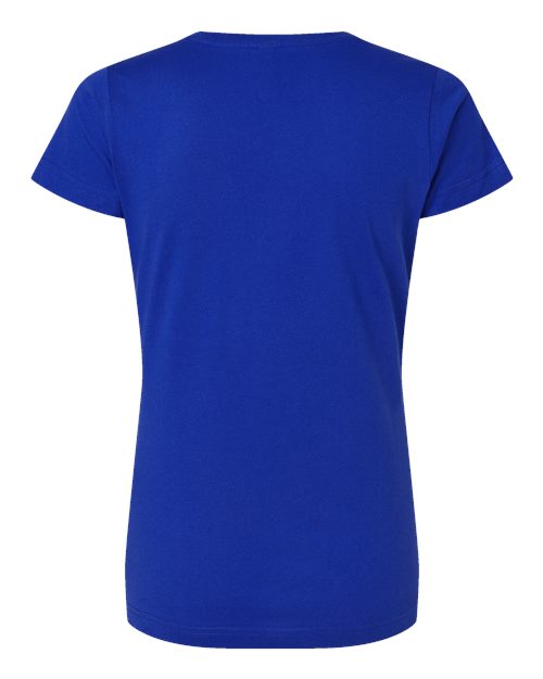 Women's Fine Jersey V-Neck Tee - Royal Back