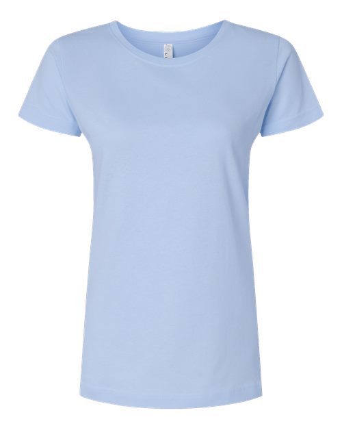 Women's Fine Jersey Tee - Light Blue Front