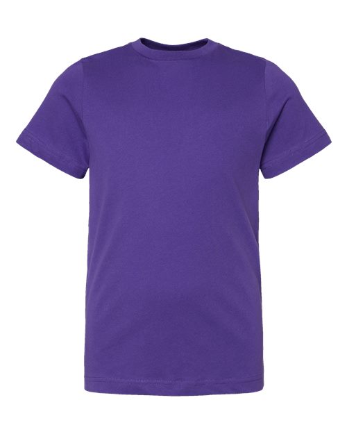 Youth Fine Jersey Tee - Purple Front