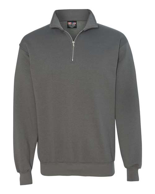 Unisex USA-Made Quarter-Zip Sweatshirt - Charcoal Front