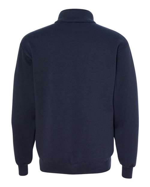 Unisex USA-Made Quarter-Zip Sweatshirt - Navy Back