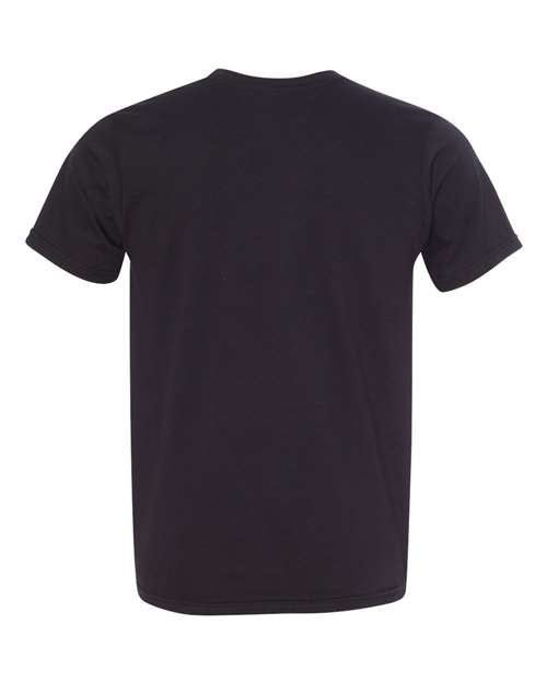 Unisex USA-Made Fine Jersey T-Shirt - Black Back