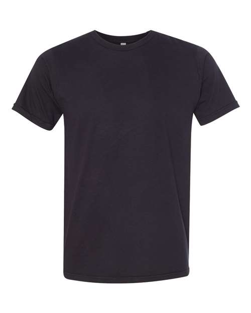 Unisex USA-Made Fine Jersey T-Shirt - Black Front