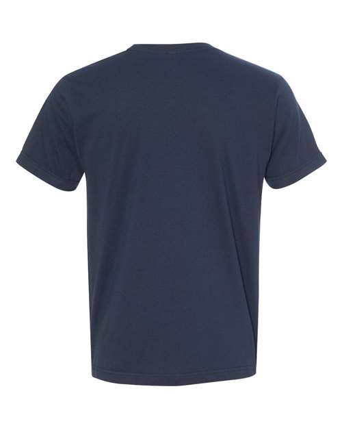 Unisex USA-Made Fine Jersey T-Shirt - Navy Back