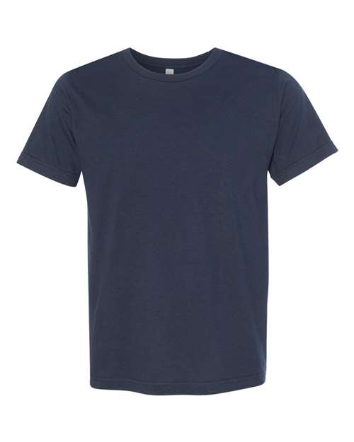 Unisex USA-Made Fine Jersey T-Shirt - Navy Front