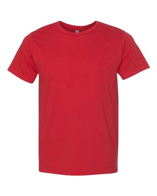 Unisex USA-Made Fine Jersey T-Shirt - Red Front