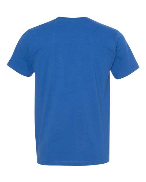 Unisex USA-Made Fine Jersey T-Shirt - Royal Blue Back