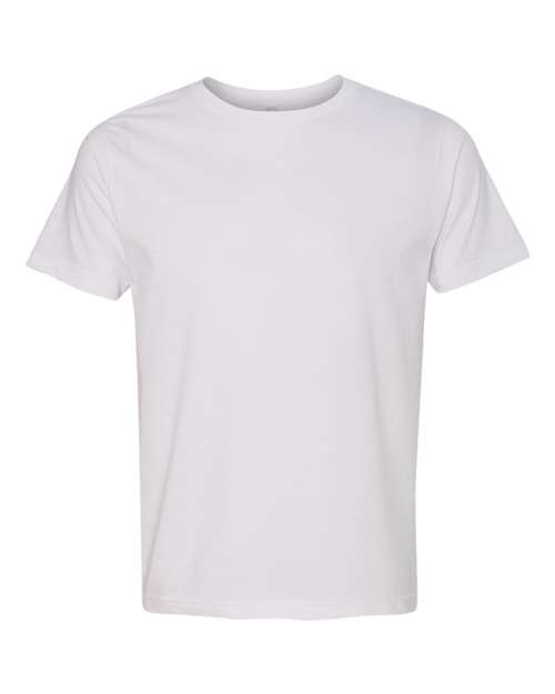Unisex USA-Made Fine Jersey T-Shirt - White Front