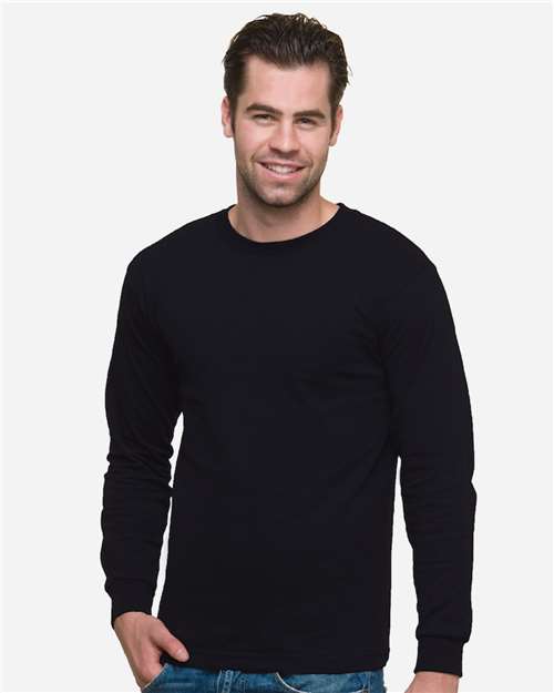 Bayside Unisex USA-Made Long Sleeve T-Shirt - Model Front